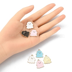 20шт 4 цвета сплава эмалевые подвески ENAM-YW0002-68