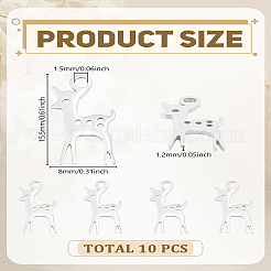 10 шт. подвески из нержавеющей стали 201&nbsp;STAS-LP0003-17