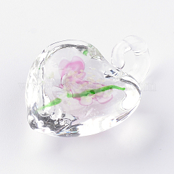 Сверкающие кулоны лэмпворк ручной работы&nbsp;LS-X-LAMP-R136-04F