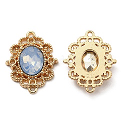 Charms de conector ovalado de aleación chapada en oro&nbsp;FIND-B022-02G-04