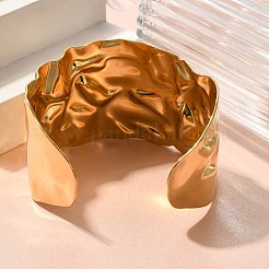 Текстурированные браслеты-манжеты из нержавеющей стали 304 для женщин&nbsp;LS-STAS-Z108-09G-02