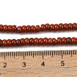 Натуральные красные яшмы бусы пряди G-K343-C48-01