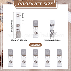 20 шт. ремни с пластиковыми и железными защелками&nbsp;AJEW-LP0008-05