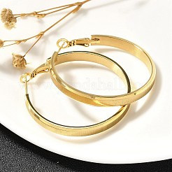 Серьги-кольца из нержавеющей стали 304 для женщин&nbsp;EJEW-C096-43G-03