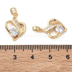 Valentinstag-Anhänger aus Messing mit klaren Zirkonia&nbsp;XGRQ3K589-555G