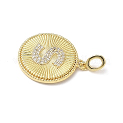 Pendentifs en laiton zircon cubique transparent&nbsp;KK-L253-17G-S