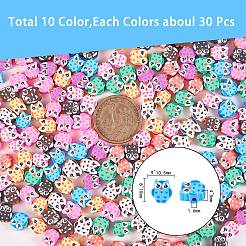 300 pz 10 colori fatti a mano perline di argilla polimerica&nbsp;CLAY-SZ0001-85