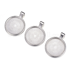 Pendenti basi di cabochon in lega&nbsp;X-PALLOY-A15654-N