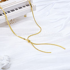 1 шт. латунные ожерелья-змейки для женщин&nbsp;NJEW-LP0007-04G