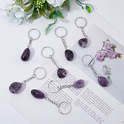 Натуральный аметист брелок&nbsp;G-DC0001-25