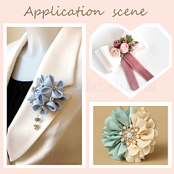 80 шт. пластиковая основа для броши&nbsp;KY-SC0002-39A