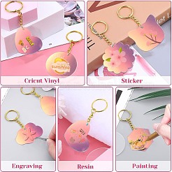 40 шт. 8 стиля акриловые лазерные подвески&nbsp;OACR-CJ0001-42