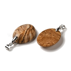 Естественного изображения яшмы подвески G-Z055-03P-25