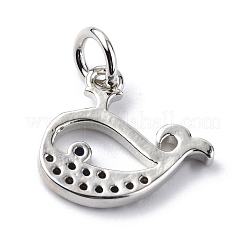 Латунные микро проложить кубического циркония подвески ZIRC-F131-13P