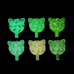 Светящиеся и матовые прозрачные кабошоны из смолы&nbsp;X-RESI-T026-07M