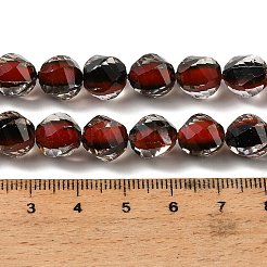 Fili di perline di resina bicolore&nbsp;GLAA-T035-02F