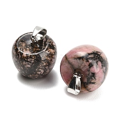 Colgantes naturales rhodonite&nbsp;GG-K002-15K