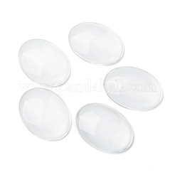 Cabochons de verre transparent de forme ovale&nbsp;X-GGLA-R022-40x30