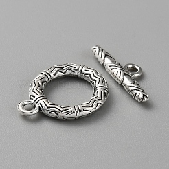 Сплавочные застежка тоггл тибетского стиля FIND-CJC0011-25I