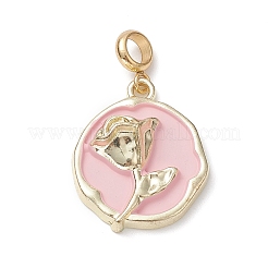 Европейские подвески с подвесками из цветочного сплава и эмали&nbsp;PALLOY-JF02080