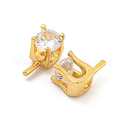 Латунный микро-паве кубический цирконий KK-B096-11G