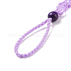 Плетеный нейлоновый шнур макраме мешочек кулон украшения AJEW-JB01126