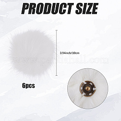 Мягкий помпон из искусственного меха лисы&nbsp;DIY-WH20002-620A-03