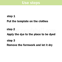 Акриловый шаблон тай-дай DIY-WH0347-060