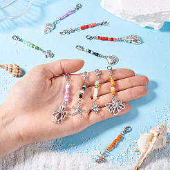 10 шт. 10 стиля подвеска из сплава на тему океана&nbsp;HJEW-TAC0066