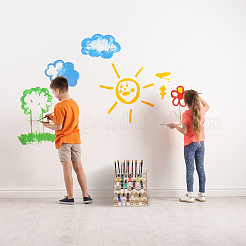 Деревянная подставка для красок и дерзких материалов DIY-WH0504-22