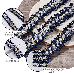 5 ярд полиэстеровой кружевной ленты для украшения занавесок и дивана&nbsp;OCOR-CY0001-32A