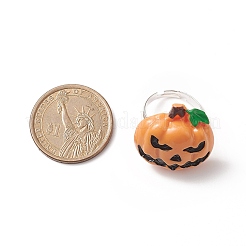 Anello regolabile in resina a tema halloween&nbsp;RJEW-JR00554