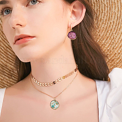 12шт 6 цвета прозрачные подвески из смолы CRES-CA0001-22