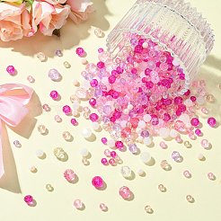 1000 шт. 3 вида стеклянных бусин-ронделей GLAA-CJC0009-09D