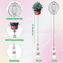 6 porta badge in acrilico con motivo animali in 6 stili&nbsp;DIY-SZ0010-67D