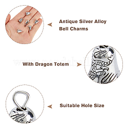 Legierung Glocke Anhänger / charms&nbsp;FIND-WH0173-417AS
