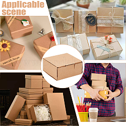 Boîtes d'expédition pliables en carton&nbsp;CON-WH0117-20