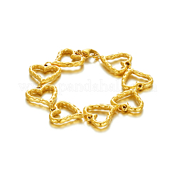 Стильные браслеты-цепочки из нержавеющей стали в форме сердца для женщин OP5600