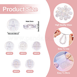 100 шт. 5 стиля гальванизированной стеклянной бусины&nbsp;GLAA-TA0002-95A