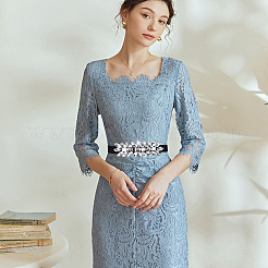 1шт черный полиуретановый эластичный цепной ремень AJEW-FG0002-35B