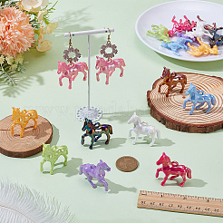 18шт 9 цвета непрозрачные акриловые подвески&nbsp;SACR-WR0001-05