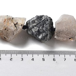 Fili di perle di quarzo rutilato naturale grezzo grezzo&nbsp;G-J388-A05-01