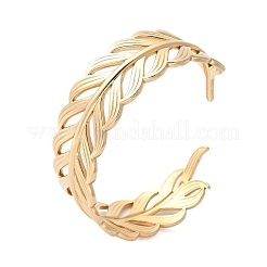 Браслеты-манжеты из нержавеющей стали 304 для женщин&nbsp;LS-BJEW-U032-21G