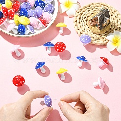 20шт 5 цвета непрозрачные акриловые бусины&nbsp;MACR-YW0004-76