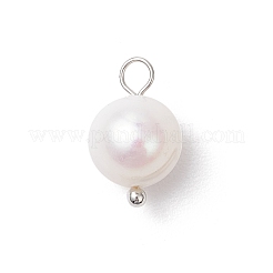 Круглые подвески из натурального культивированного пресноводного жемчуга PALLOY-JF04193-02