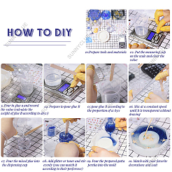 DIYキーホルダー型キット  ペンダントシリコンモールドを含む  鉄のスプリットキーリング付き  プラスチックピペット  シリコーン計量カップ  ピンク  44x51x9mm  穴：6x8mm  内径：31x44mm&nbsp;DIY-SC0012-98