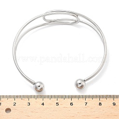 Браслеты-манжеты из нержавеющей стали 304&nbsp;BJEW-L682-034P