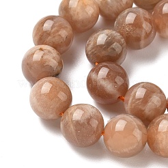 Круглые нити из натуральных бусин из нескольких лунных камней&nbsp;LS-G-I176-09-10mm-02