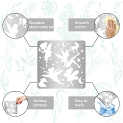 Трафареты для штампов из нержавеющей стали DIY-WH0238-118