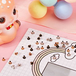 400 шт. 4-х цветная латунная фурнитура для люверсов&nbsp;FIND-GF0006-42A